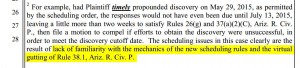 Matthew Kelly of Kelly McCoy PLC unfamiliar with Arizona Rules of Civil Procedure